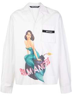 Palm Angels рубашка с принтом Mermaid
