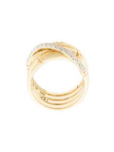 John Hardy золотое кольцо Bamboo с бриллиантами