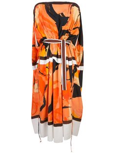 Proenza Schouler платье кейп Marocaine с принтом