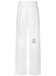 Raf Simons брюки широкого кроя с завышенной талией