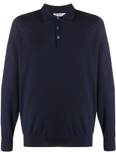 Brunello Cucinelli рубашка-поло с длинными рукавами