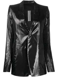Rick Owens однобортный блейзер