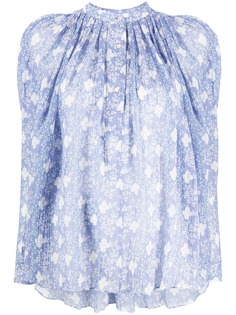 Isabel Marant фактурная блузка Emsley с цветочным принтом