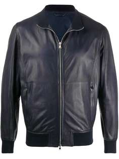 Barba бомбер с отделкой в рубчик