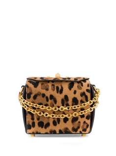 Alexander McQueen сумка Box с леопардовым принтом