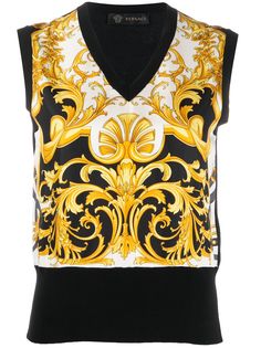 Versace джемпер с принтом Barocco