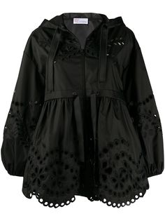 RedValentino куртка с капюшоном и английской вышивкой