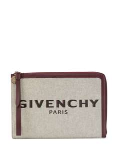 Givenchy клатч на молнии с логотипом