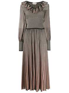 Alexander McQueen трикотажное платье в полоску