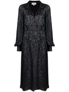 Temperley London расклешенное платье с кристаллами