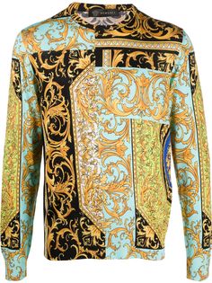 Versace джемпер с принтом Baroque