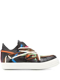Rick Owens кроссовки с разноцветными шнурками