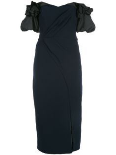 Marchesa Notte платье с открытыми плечами