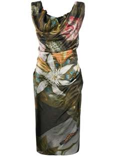 Vivienne Westwood платье со сборками и цветочным принтом
