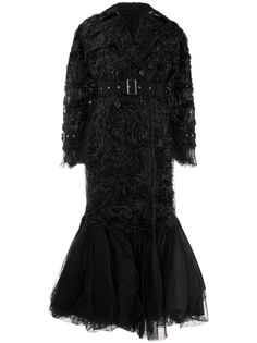 Comme Des Garçons Noir Kei Ninomiya декорированное платье из шифона и тюля