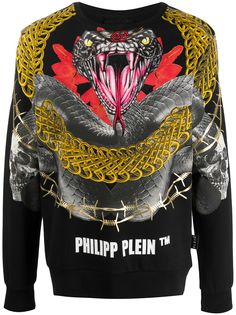 Philipp Plein толстовка с графичным принтом