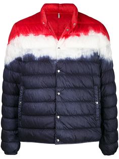 Moncler пуховик Jupiter с принтом тай-дай