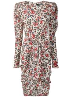 Isabel Marant платье Frea с цветочным принтом и драпировкой