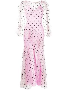 Temperley London платье из тюля с вышивкой