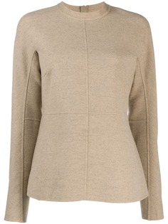 Jil Sander джемпер с декоративной строчкой