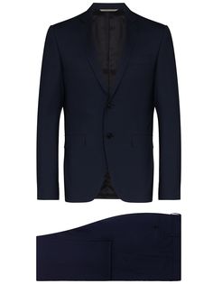 Canali костюм-двойка с однобортным пиджаком