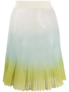 Jacquemus плиссированная юбка с эффектом омбре