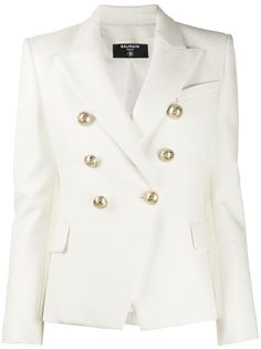 Balmain фактурный двубортный блейзер