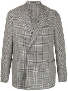 Lardini двубортный пиджак в клетку