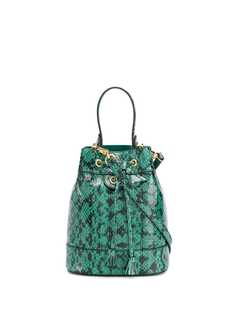 Gucci сумка-ведро Ophidia с тиснением под змеиную кожу