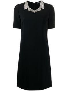 Ermanno Scervino платье-трапеция с декорированным воротником