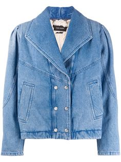 Isabel Marant двубортная джинсовая куртка
