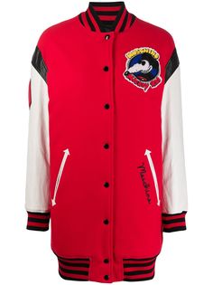 Moschino куртка-бомбер с нашивкой Mickey Rat