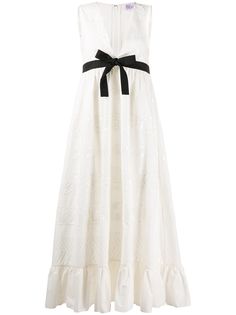 RedValentino длинное платье с бантом