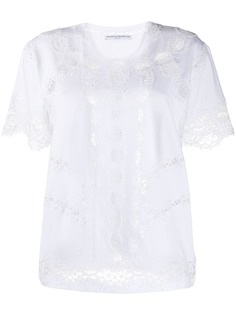 Ermanno Scervino блузка с кружевной аппликацией