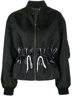Givenchy куртка-бомбер с кулиской