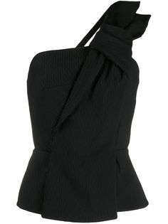 Roland Mouret топ White Field асимметричного кроя