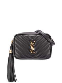 Saint Laurent стеганая сумка на плечо с декором Monogram