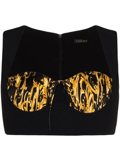 Versace топ с принтом Baroque