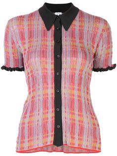 M Missoni рубашка узкого кроя в клетку