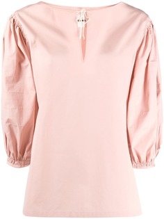 Jil Sander блузка с вырезом