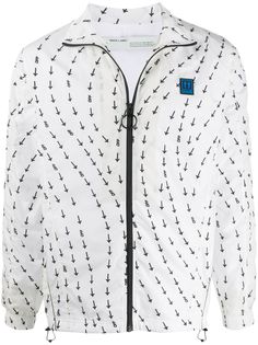 Off-White легкая куртка с логотипом