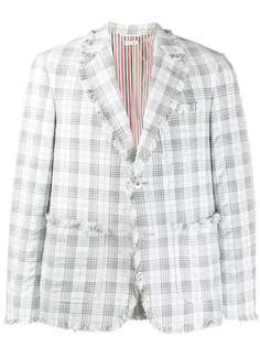 Thom Browne блейзер из сирсакера