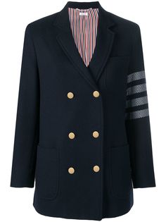 Thom Browne жаккардовый пиджак с полосками 4-Bar