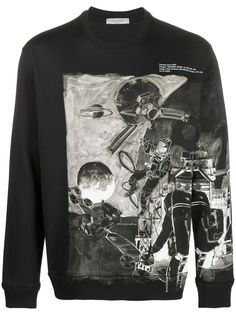 Valentino толстовка с принтом