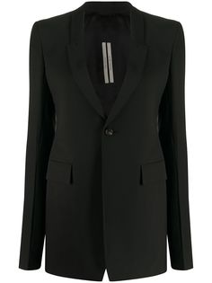 Rick Owens однобортный блейзер строгого кроя