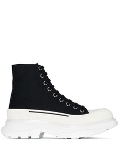 Alexander McQueen высокие кеды на массивной подошве