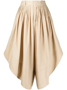 Chloé юбка-шорты со складками асимметричного кроя