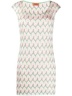 Missoni платье мини с геометричной вышивкой