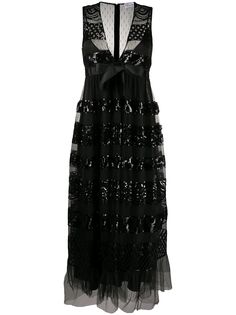 RedValentino декорированное платье из тюля