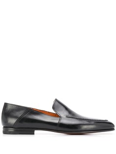 Santoni лоферы с закругленным носком